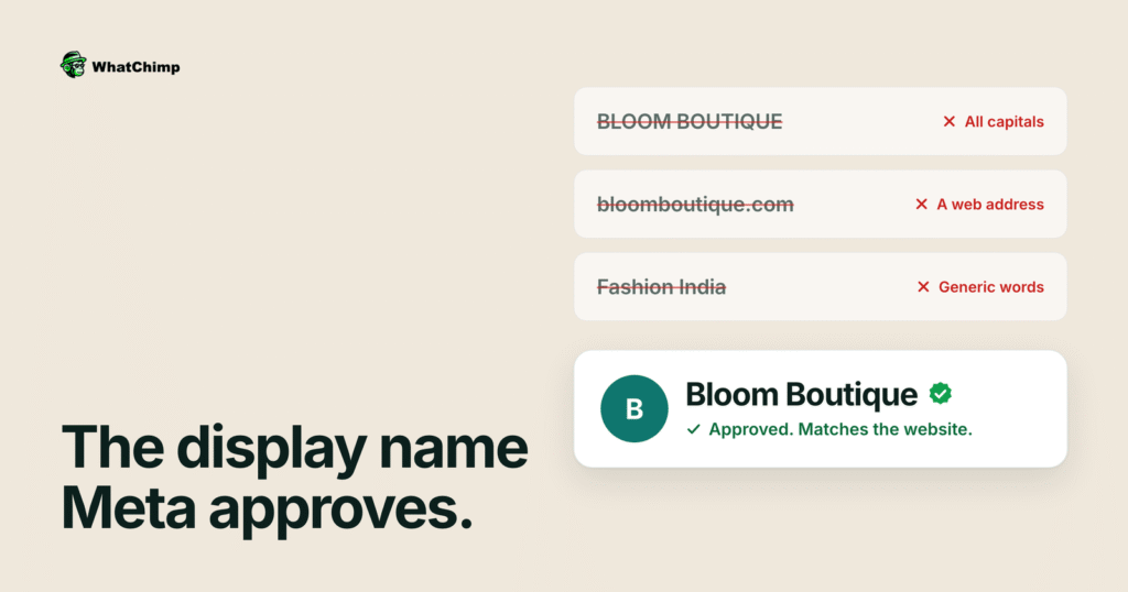 Optimizing Your WhatsApp Business Display Name
