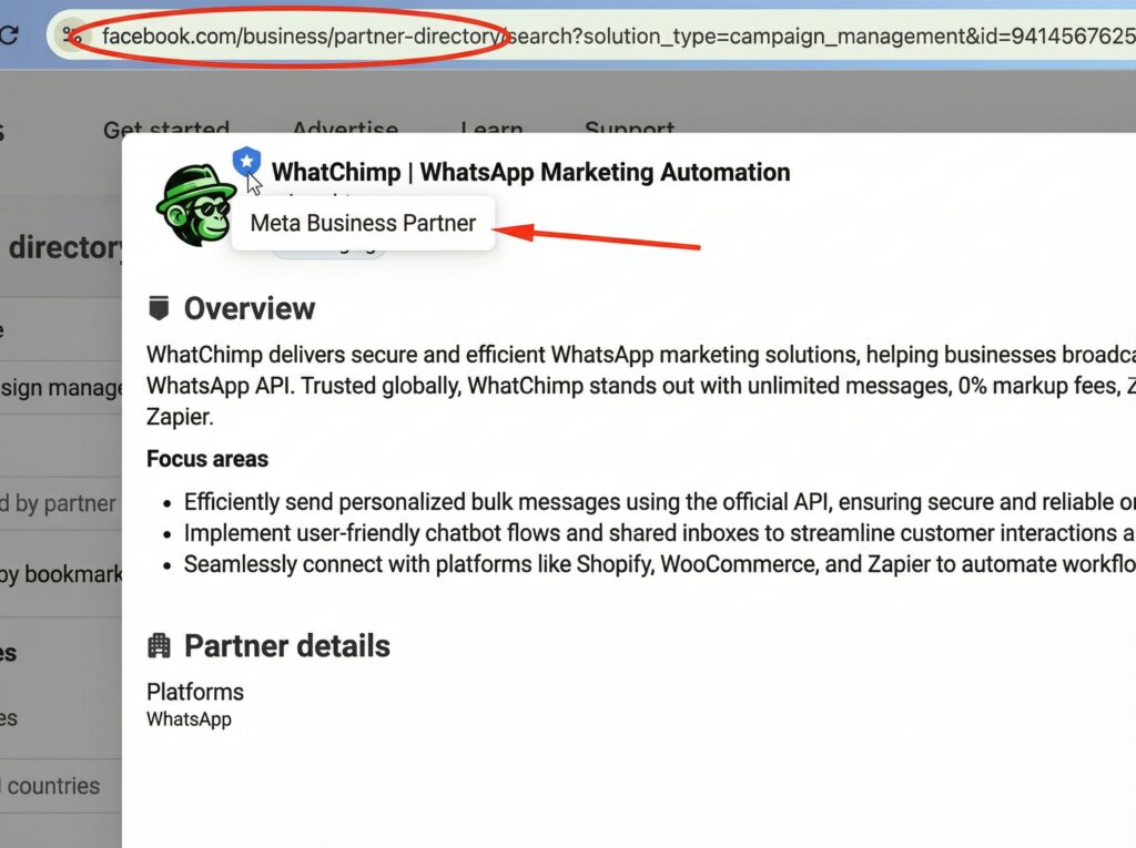 Meta Business Partner - WhatChimp